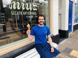 Kersverse ijssalon Miuz heeft sinaasappel- én burrata-ijs