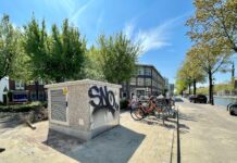 Nieuw transformatorhuisje ontsiert pleintje Oud-West