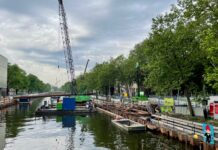 Groene wandelboulevard langs Nassaukade