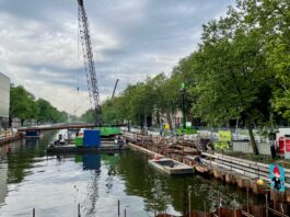 Groene wandelboulevard langs Nassaukade