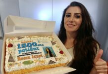 1000ste patiënt voor oefentherapeut Reem Izzet