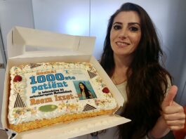 1000ste patiënt voor oefentherapeut Reem Izzet