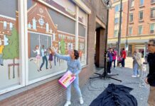 Tekeningen bij Flink op Van Limburg Stirumplein