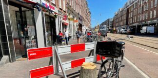 Honingbomen in Kinkerstraat gekapt