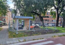 Nieuwe kiosk in Bos en Lommer