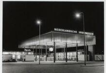 Nieuw station Sloterdijk in 1956