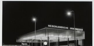 Nieuw station Sloterdijk in 1956