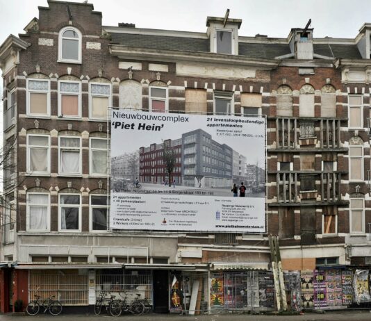 Toen er nog woningen waren in het Gat van de Kinkerbuurt