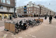 Hekken tegen parkerende auto’s Kinkerstraat