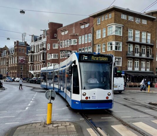 Tram 7 en 17 weer door Kinkerstraat vanaf 6 maart