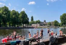 Verkoeling zoeken in de buurt