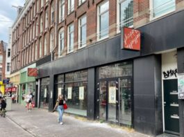 Vegitalian naar pand HappyHappyJoyJoy Bilderdijkstraat