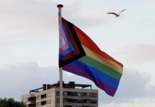 Regenboogvlag bij Sloterplas in weekend gestolen