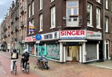 Naaimachinehandel Fournitura De Clercqstraat dicht