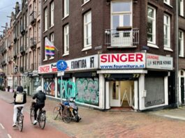 Naaimachinehandel Fournitura De Clercqstraat dicht