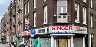 Naaimachinehandel Fournitura De Clercqstraat dicht