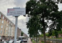 Eerste palen in West voor verkeersborden 30km/u