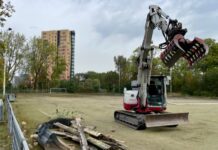 Nieuwe tennisbanen in Bos en Lommer: werkzaamheden begonnen