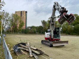 Nieuwe tennisbanen in Bos en Lommer: werkzaamheden begonnen