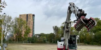 Nieuwe tennisbanen in Bos en Lommer: werkzaamheden begonnen