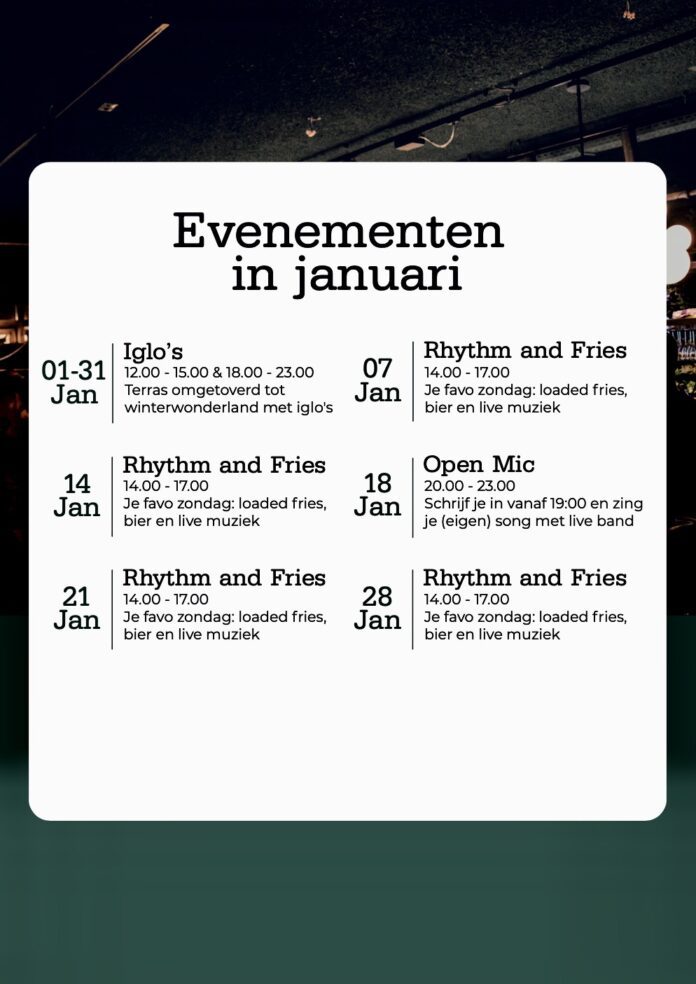 Bar Kantoor agenda januari2024