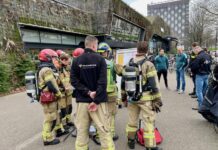 Hulpdiensten massaal naar Sportplaza Mercator na vermoeden lekkage gevaarlijke stoffen