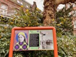 Herinneringsbord directrice Anna Reijnvaan Wilhelmina Gasthuis