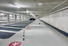 Zo ziet parkeergarage Marnix er uit onder het water van de Singelgracht