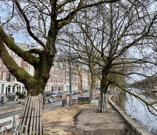 Wandelboulevard in wording langs de Nassaukade