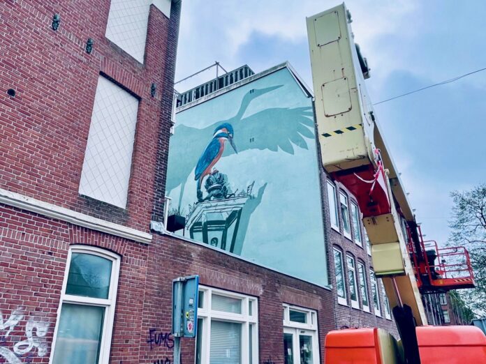 Muurschildering Van Hallstraat