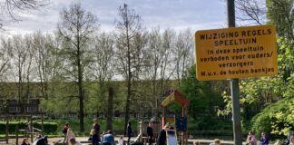 Speeltuin in Erasmuspark ‘verboden’ voor ouders