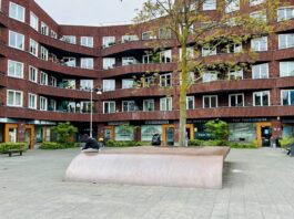 Veel animo voor schaaktafel op Witte de Withplein in De Baarsjes