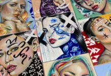 Cathycat explores women’s portraits from all over the world in her paintings and expresses ‘Love over fear’