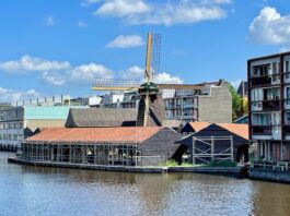 Molenterrein kleurt na restauratie weer rood
