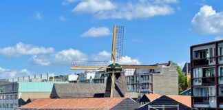 Molenterrein kleurt na restauratie weer rood