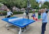 Urban sports? Tafeltennis is dat ook, zegt kampioen Bettine Vriesekoop op het Balboaplein