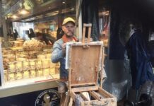 ‘Kloppend hart van de buurt’ Ten Katemarkt door de ogen van schilder Ruud Spil