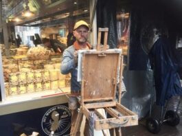 ‘Kloppend hart van de buurt’ Ten Katemarkt door de ogen van schilder Ruud Spil