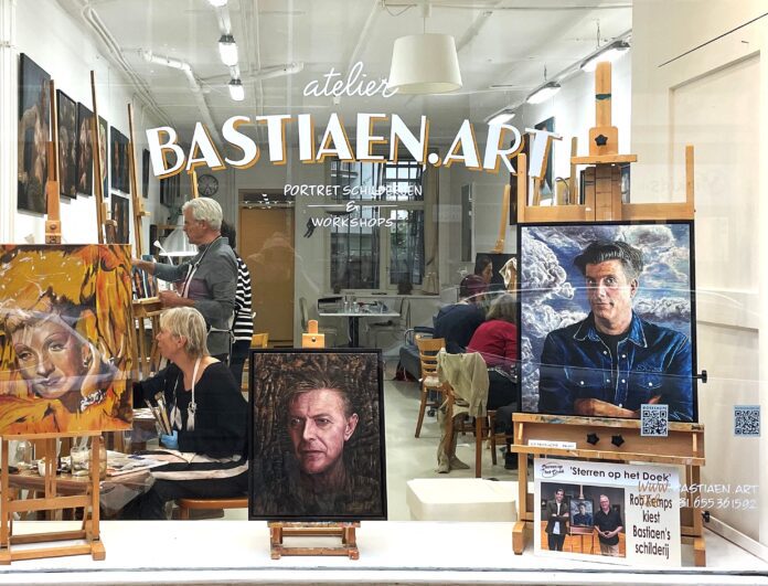 Atelier Bastiaen Art met leerlingen