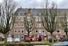 Grote brand zolderetage Rijpgracht Bos en Lommer