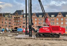 Bouw woningen Bredius in Spaarndammerbuurt start met planten boompjes