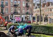 Nieuw kunstwerk op het Bellamyplein over huiselijk geweld