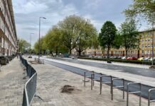 Bijna klaar: vernieuwde Bos en Lommerweg met meer ruimte voor fietsers