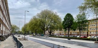 Bijna klaar: vernieuwde Bos en Lommerweg met meer ruimte voor fietsers