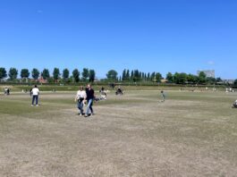 De Rollende Keukens strijkt neer op dor grasveld: ‘Onacceptabel dat je hier weken niet kunt picknicken’