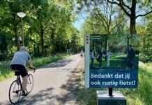 Bedankt voor rustiger fietsen in het park
