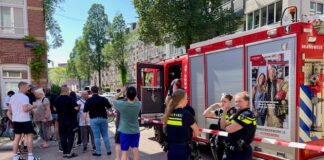 Forse brand in woningen Borgerstraat