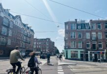 Herinrichting kruispunt Admiraal de Ruijterweg en Jan Evertsenstraat bijna klaar