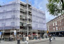 Gevel Van Limburg Stirumplein wordt groener met klimplant