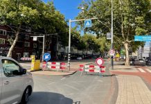 Verkeersdrempels op Slotermeerlaan bij Plein ’40-’45